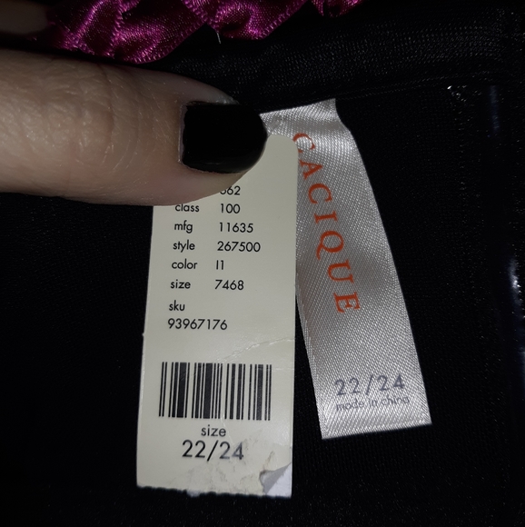 Cacique Striped Corset Bustier - Picture 3 of 3